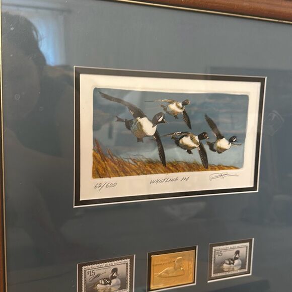 1998 FEDERAL DUCK STAMP PRINT! 1998 BARROW’s GOLDENEYE DRAKE SIGNED  Medallion e - Picture 7 of 9